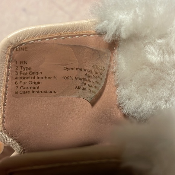 RED VALENTINO Nude Lace Up with Fur Leather Heels Boots/Booties - Picture 7 of 12